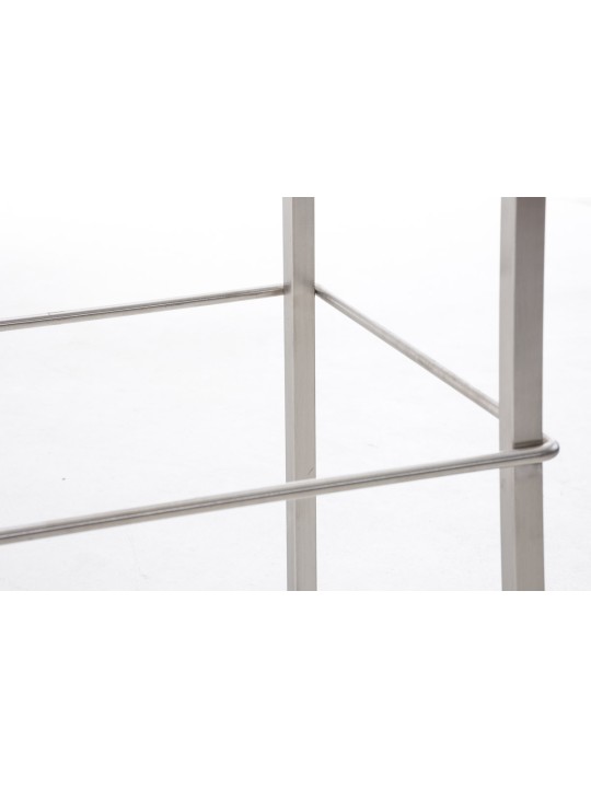 Barstol Avola læder flad E78, hvid