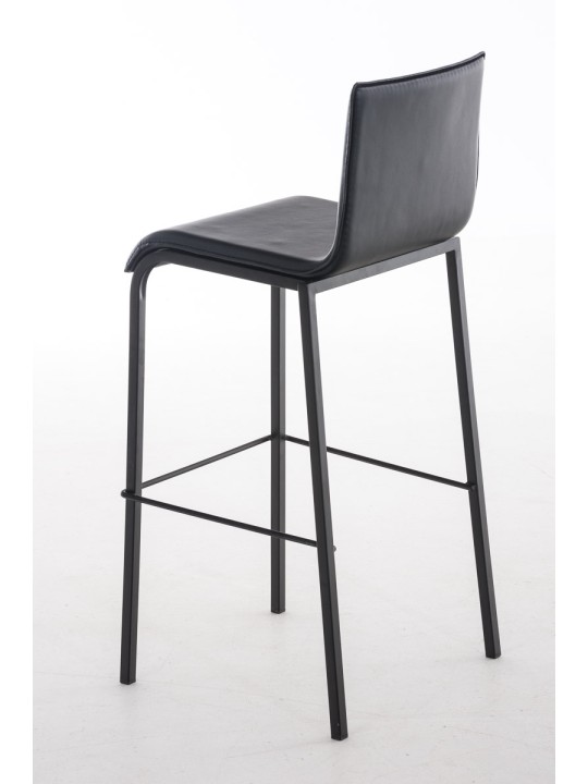 Barstol Avola læder flad B78, sort