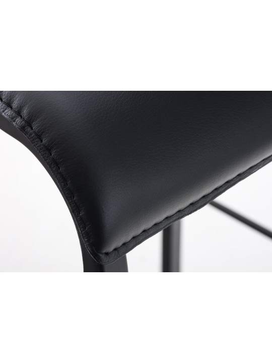 Barstol Avola læder flad B78, sort