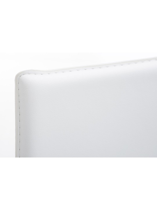 Barstol Avola læder flad B78, hvid