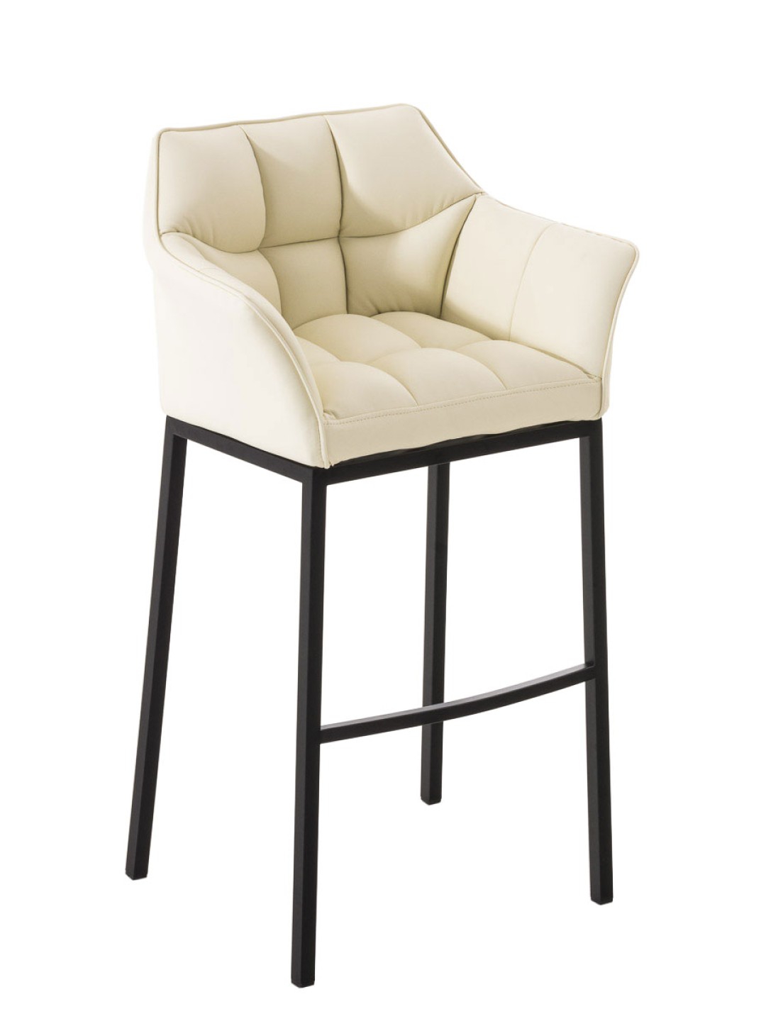 Barstol Damaso B med 4 fods stel, creme