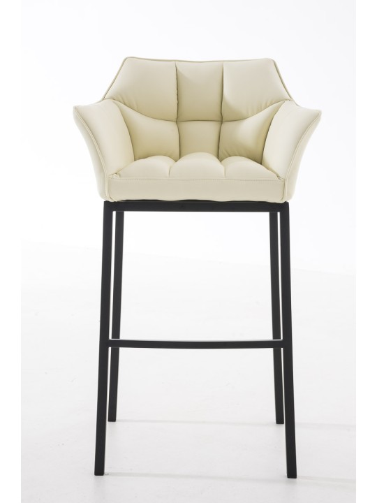 Barstol Damaso B med 4 fods stel, creme