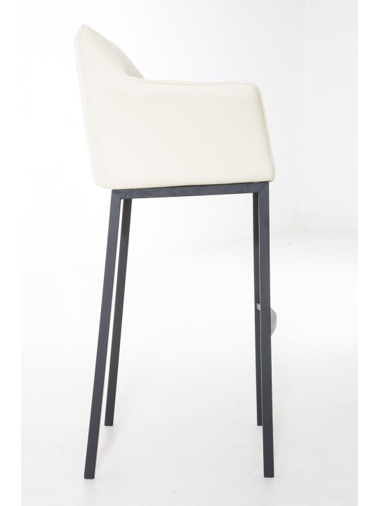 Barstol Damaso B med 4 fods stel, creme