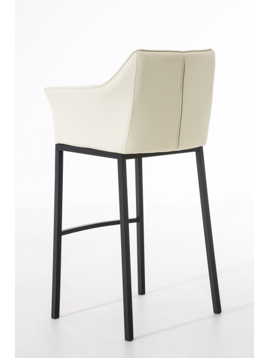 Barstol Damaso B med 4 fods stel, creme
