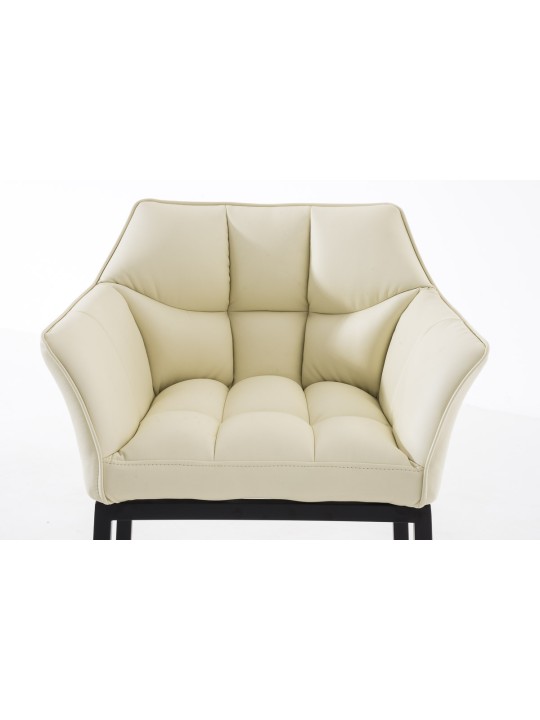 Barstol Damaso B med 4 fods stel, creme