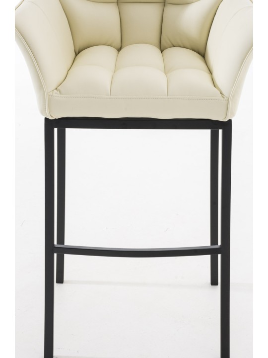 Barstol Damaso B med 4 fods stel, creme