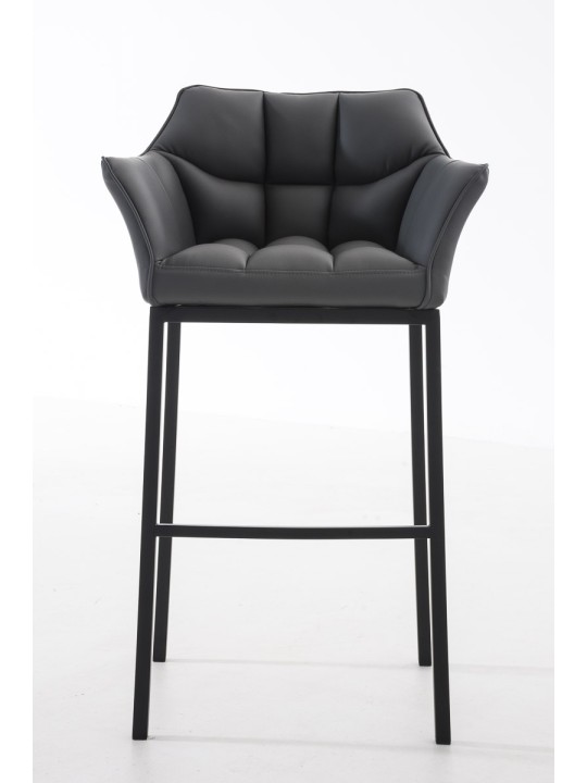 Barstol Damaso B med 4 fods stel, grå