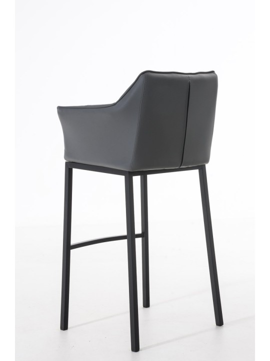 Barstol Damaso B med 4 fods stel, grå
