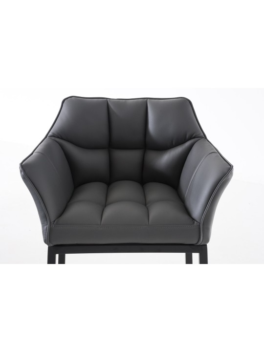 Barstol Damaso B med 4 fods stel, grå