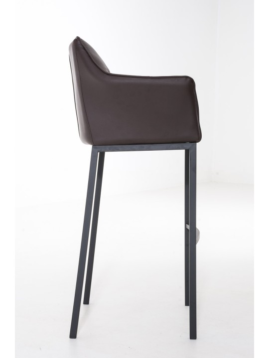 Barstol Damaso B med 4 fods stel, brun