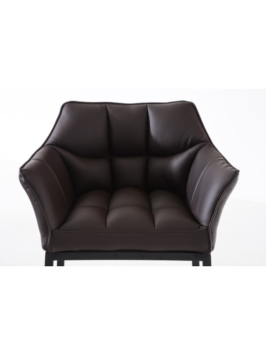 Barstol Damaso B med 4 fods stel, brun