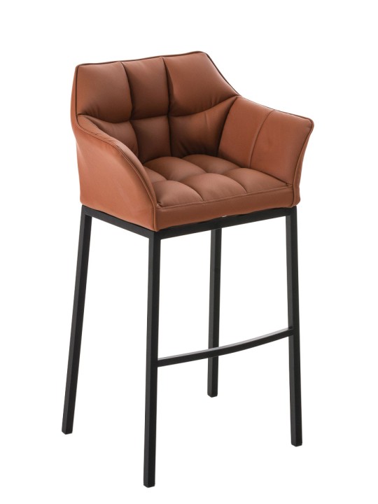 Barstol Damaso B med 4 fods stel, lysebrun Barstol Damaso B med 4 fods stel, lysebrun