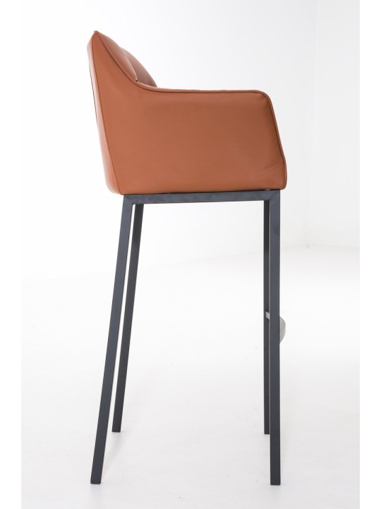 Barstol Damaso B med 4 fods stel, lysebrun Barstol Damaso B med 4 fods stel, lysebrun