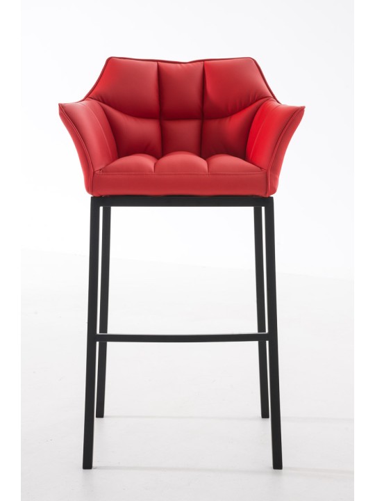 Barstol Damaso B med 4 fods stel, rød
