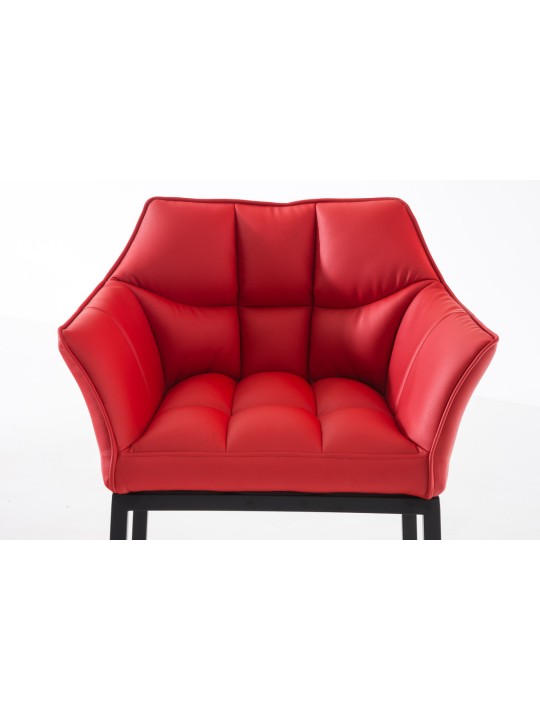 Barstol Damaso B med 4 fods stel, rød