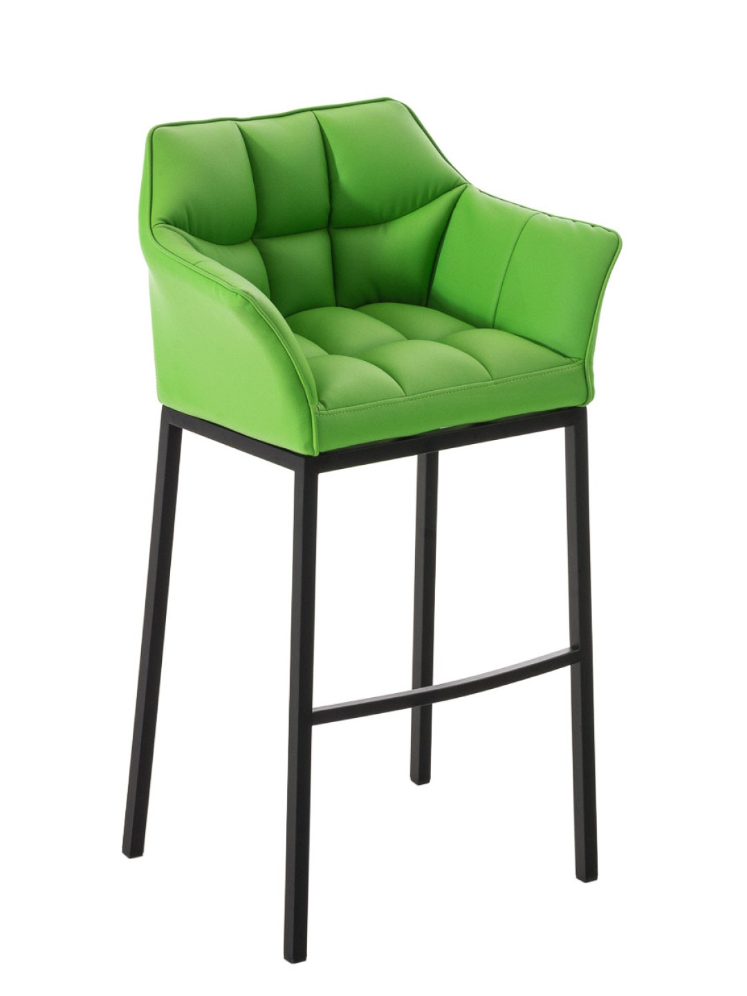 Barstol Damaso B med 4 fods stel, grøn