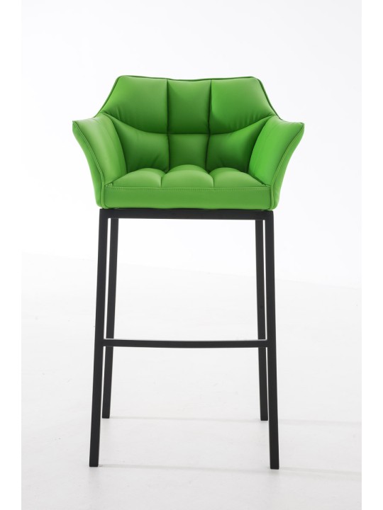 Barstol Damaso B med 4 fods stel, grøn