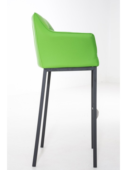 Barstol Damaso B med 4 fods stel, grøn