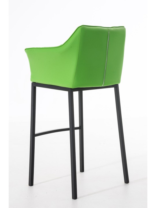 Barstol Damaso B med 4 fods stel, grøn