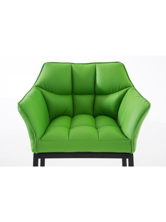 Barstol Damaso B med 4 fods stel, grøn