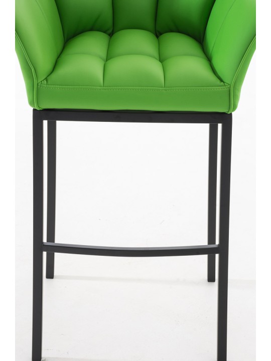 Barstol Damaso B med 4 fods stel, grøn