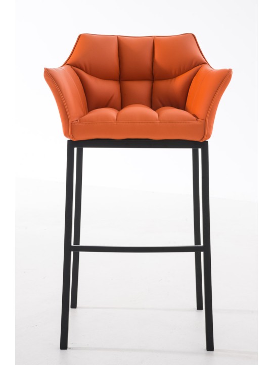 Barstol Damaso B med 4 fods stel, orange
