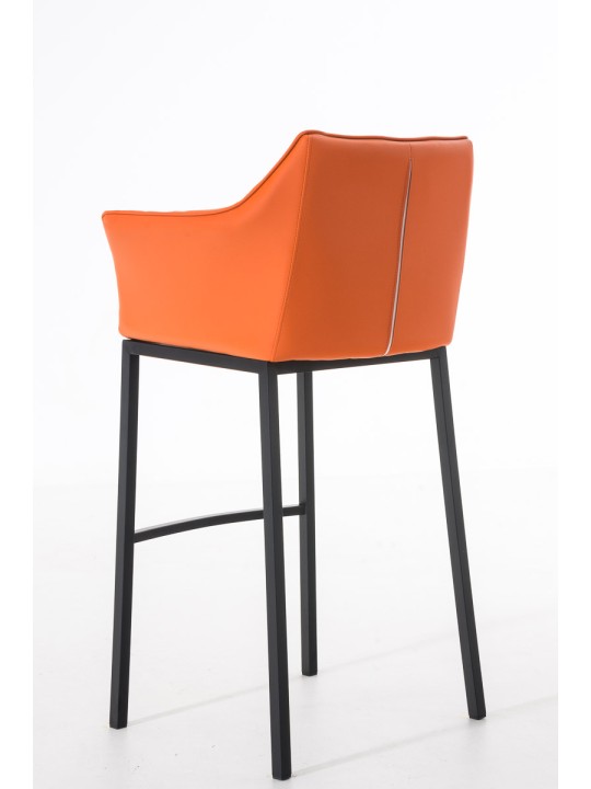 Barstol Damaso B med 4 fods stel, orange