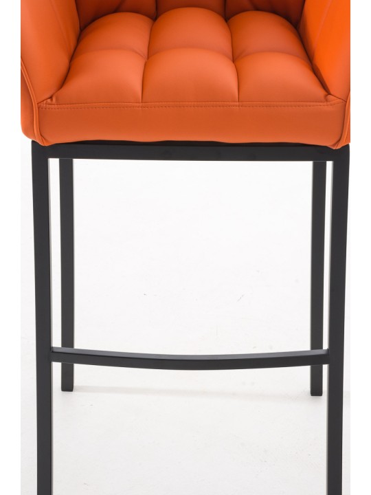 Barstol Damaso B med 4 fods stel, orange