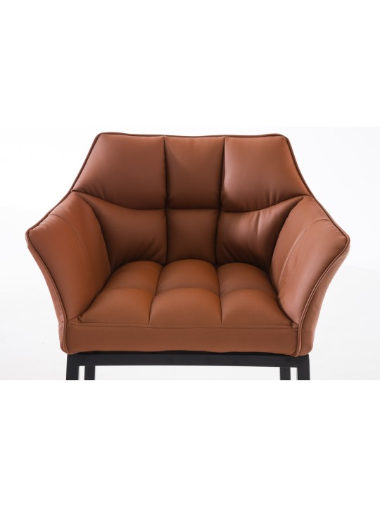 Barstol Damaso B med 4 fods stel, lysebrun Barstol Damaso B med 4 fods stel, lysebrun