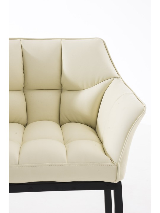 Barstol Damaso B med 4 fods stel, creme