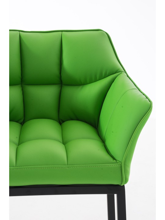Barstol Damaso B med 4 fods stel, grøn
