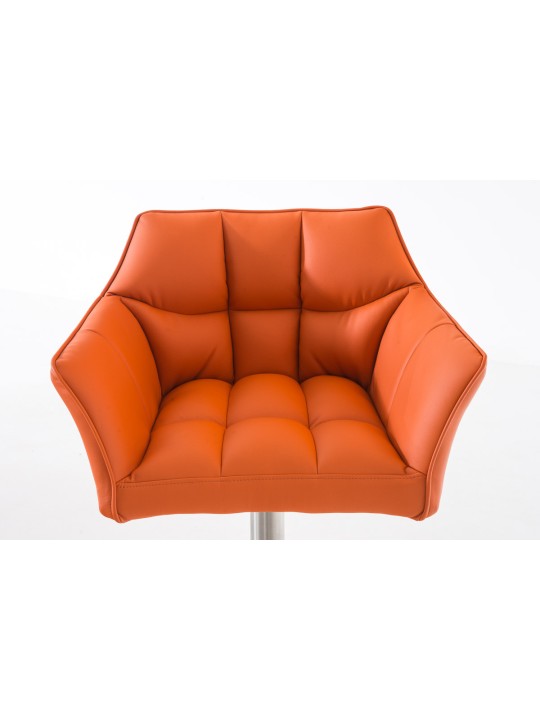 Bar stool Damaso E, orange
