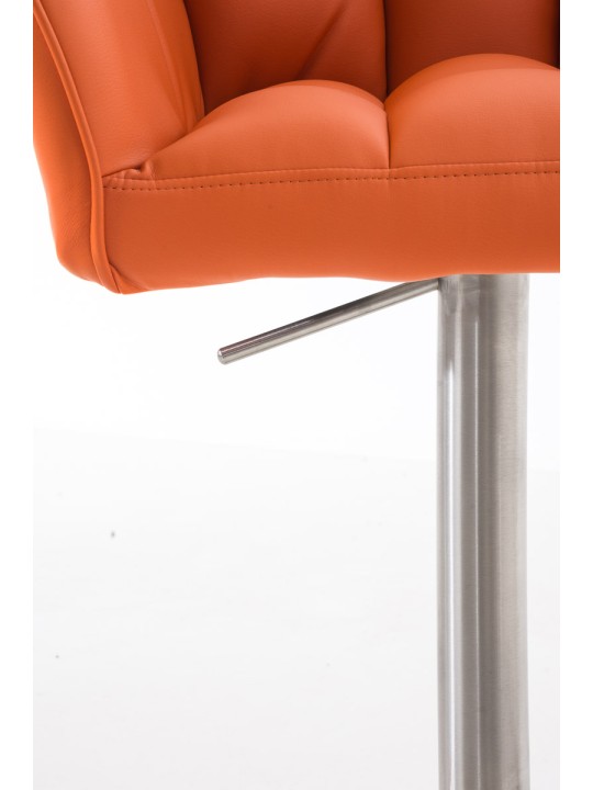 Bar stool Damaso E, orange