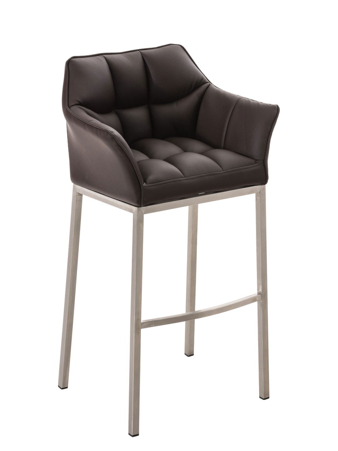 Barstol Damaso E med 4 fods stel, brun