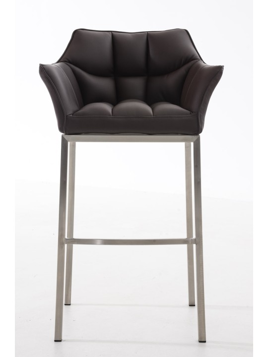 Barstol Damaso E med 4 fods stel, brun