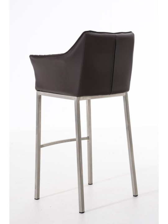 Barstol Damaso E med 4 fods stel, brun