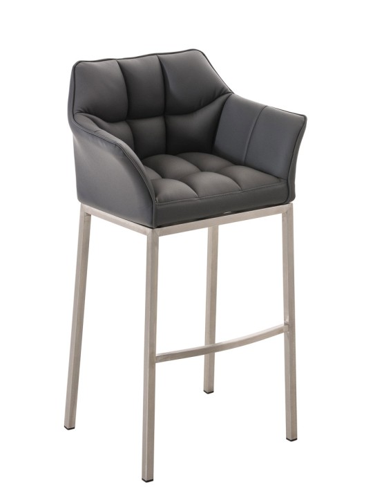 Barstol Damaso E med 4 fods stel, grå Barstol Damaso E med 4 fods stel, grå