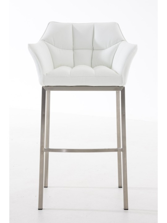 Bar stool Damaso E with 4-foot frame, hvid Bar stool Damaso E with 4-foot frame, hvid