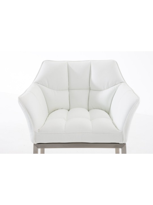 Bar stool Damaso E with 4-foot frame, hvid Bar stool Damaso E with 4-foot frame, hvid