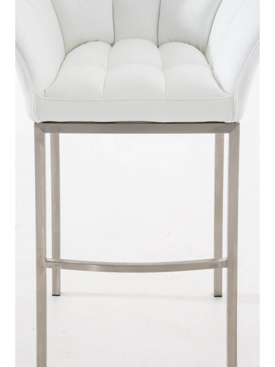 Bar stool Damaso E with 4-foot frame, hvid Bar stool Damaso E with 4-foot frame, hvid