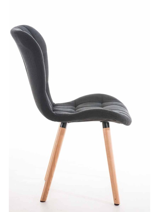 Stol Elda stof natur, sort