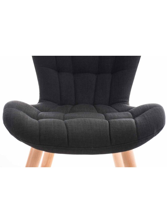 Stol Elda stof natur, sort