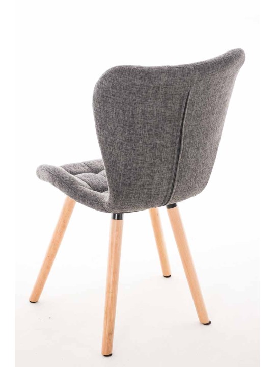 Stol Elda stof natur, lysegrå