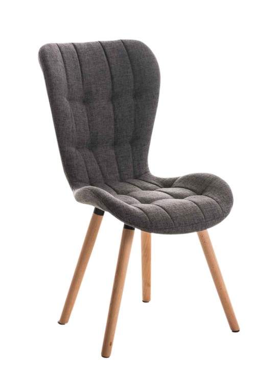 Stol Elda stof natur, lysegrå