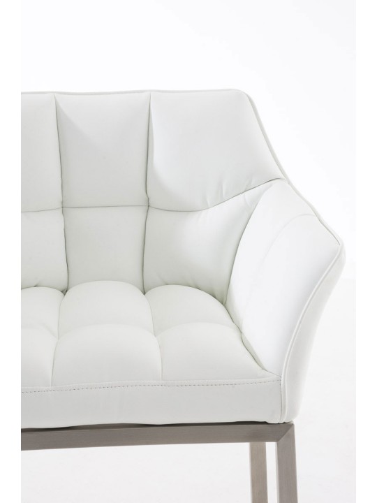 Bar stool Damaso E with 4-foot frame, hvid Bar stool Damaso E with 4-foot frame, hvid