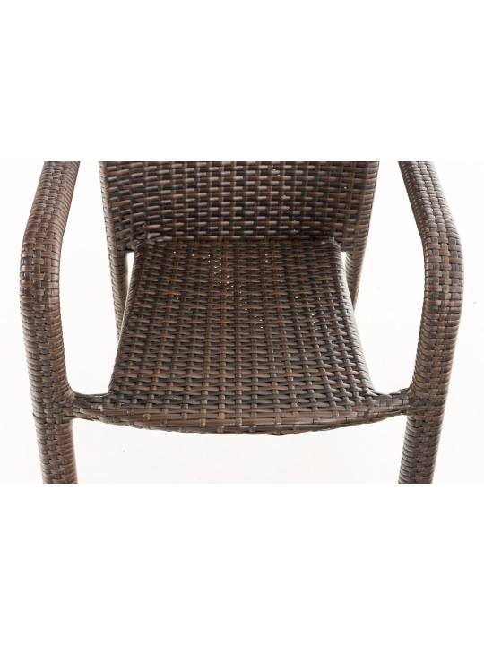 Polyrattan stol Leonie, brun Polyrattan stol Leonie, brun