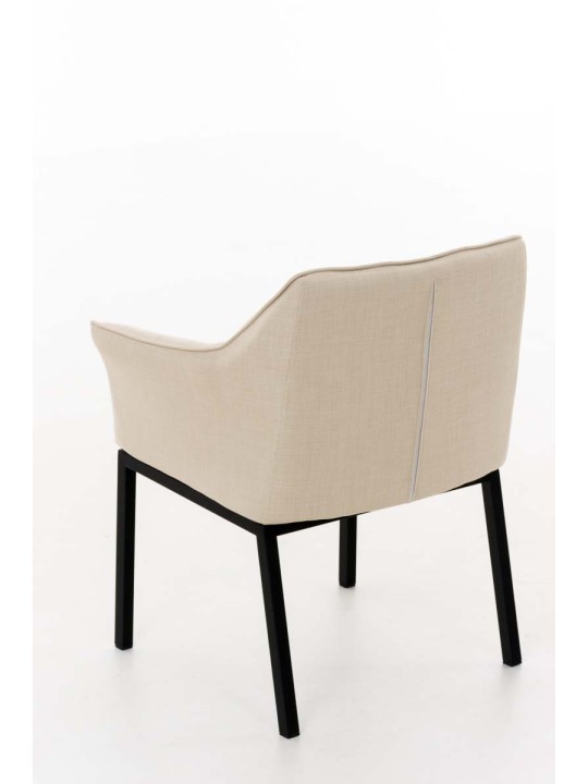 Spisestuestol Octavia B stof, creme