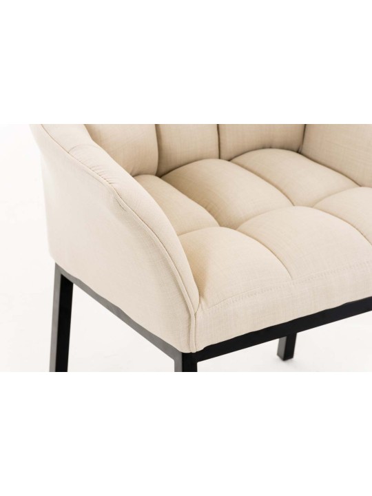 Spisestuestol Octavia B stof, creme
