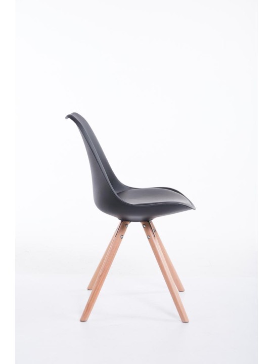 Toulouse Natura rund besøgsstol, sort