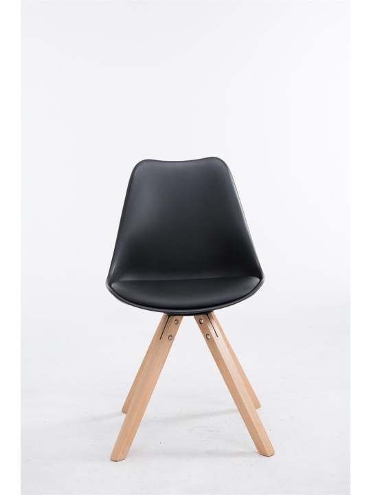 Toulouse Natura Square besøgsstol, sort Toulouse Natura Square besøgsstol, sort